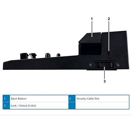 Dell E-Port Model K07A Docking Station