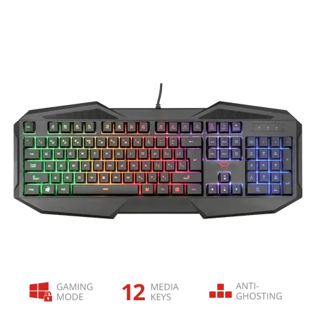 Trust Billentyűzet Gamer - GXT 830-RW Avonn