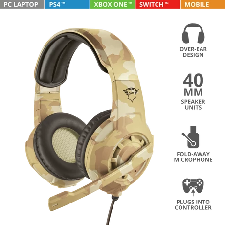 Trust GXT 310D Desert  Fejhallgató