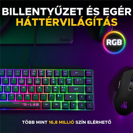 The G-Lab 2 in 1 COMBO HYDROGEN Gamer Billentyűzet + Egér